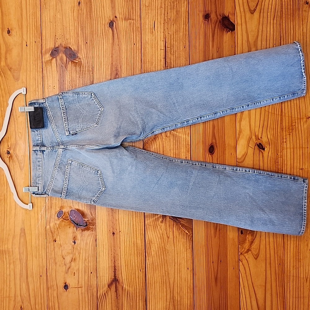 Levi’s Made & Crafted Split Hem Jeans Light Wash High Rise Straight Leg Size 25 - Picture 4 of 7
